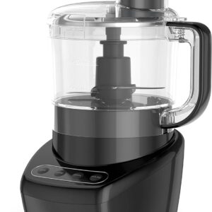 BLACK+DECKER 3-in-1 Easy Assembly 8-Cup Food Processor, Black