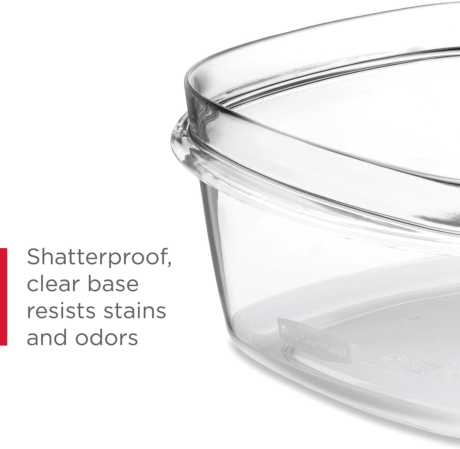 Rubbermaid 28-Piece Clear/Grey Food Storage Containers, Premium Snap Bases, and Various Size Lids, Perfect for Meal Prep, Leftovers, and Dishwasher Safe - Image 2