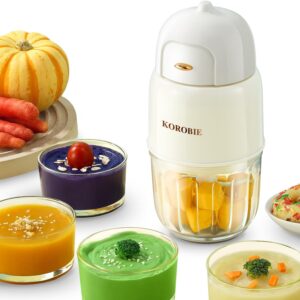 Baby Food Maker - Baby Food Blender Baby Food Processor for Baby Food, Fruit, Vegatable, Meat, Baby Food Puree Maker Make Fresh and Nutritious Meals for Your Little One (White)