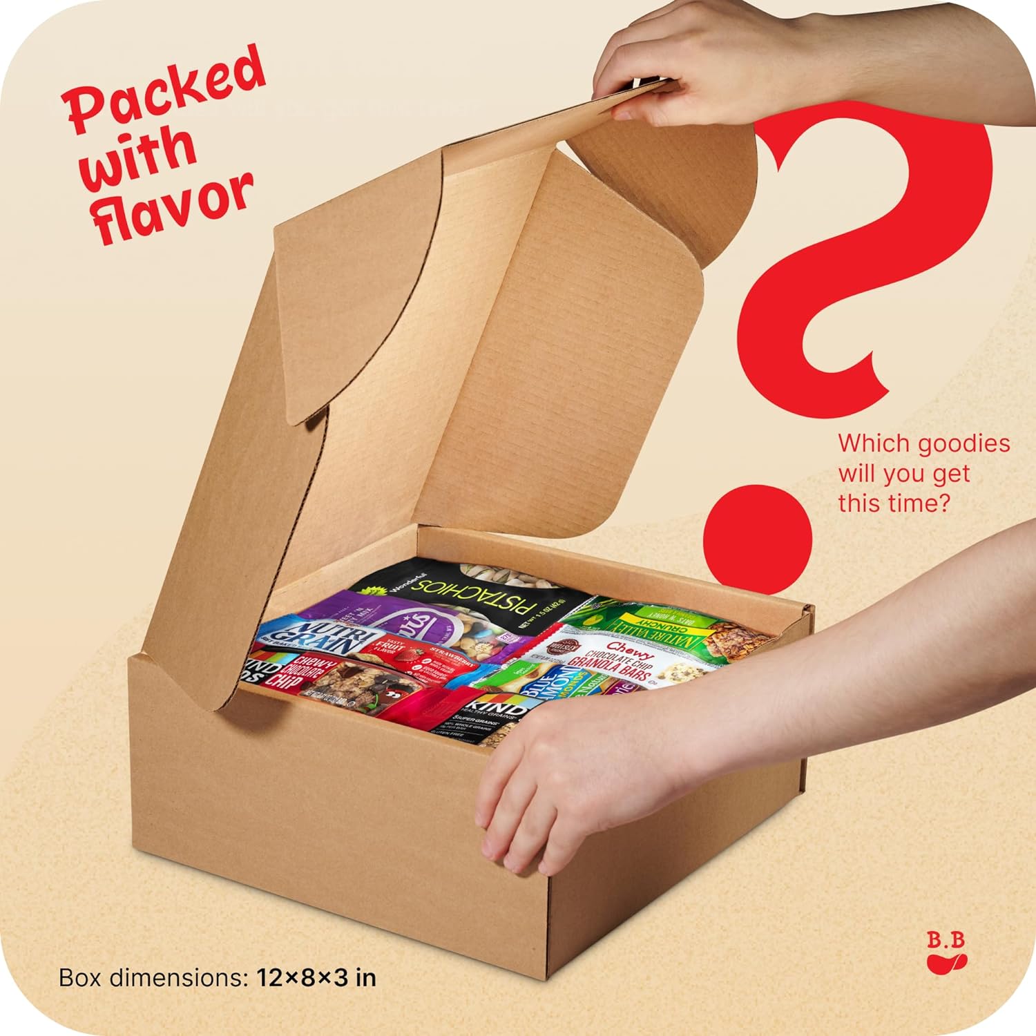 Healthy Snack Box Care Package -30 Piece Food Snack Variety Pack for, College Kids, Adults, Military, Boyfriend, Girlfriend, Office ,Birthdays, – This Healthy Snack Packs Includes a Variety of Granola Bars, Nuts & More - Image 6