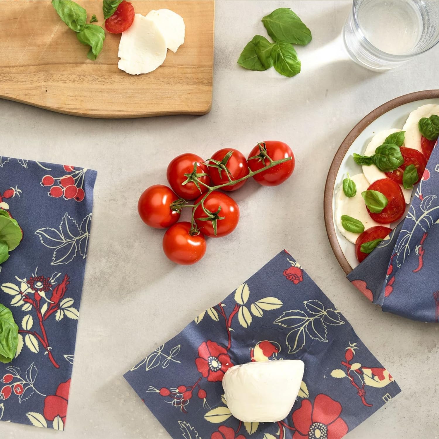 Bee's Wrap Reusable Beeswax Food Wraps Made in the USA, Eco Friendly Beeswax Food Wrap, Sustainable Food Storage Container, Organic Cotton Food Wrap, XXL Cut To Size Wax Paper Roll, Botanical Print - Image 3