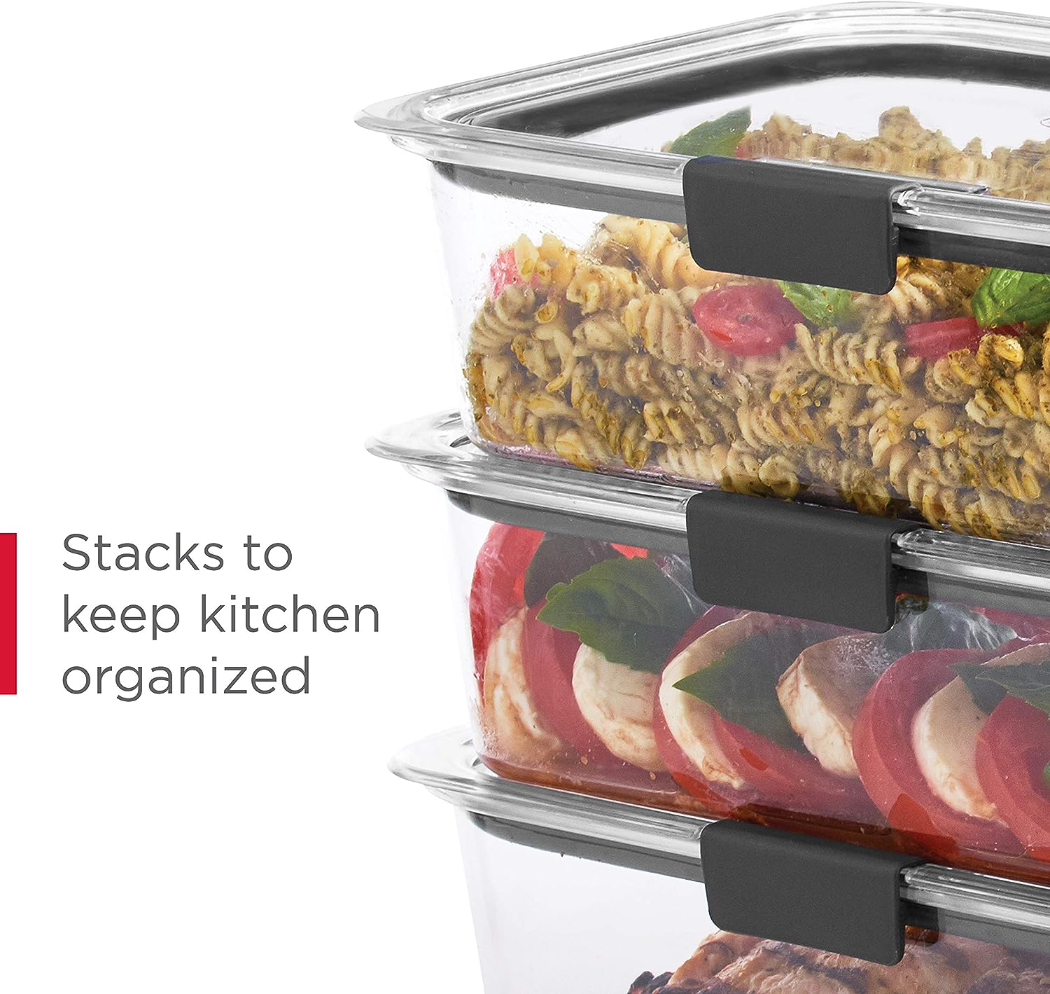 Rubbermaid Brilliance BPA-Free Airtight Food Storage Containers, 24-Piece Set, Easy for Meal Prep, Lunch & Leftovers - Image 6