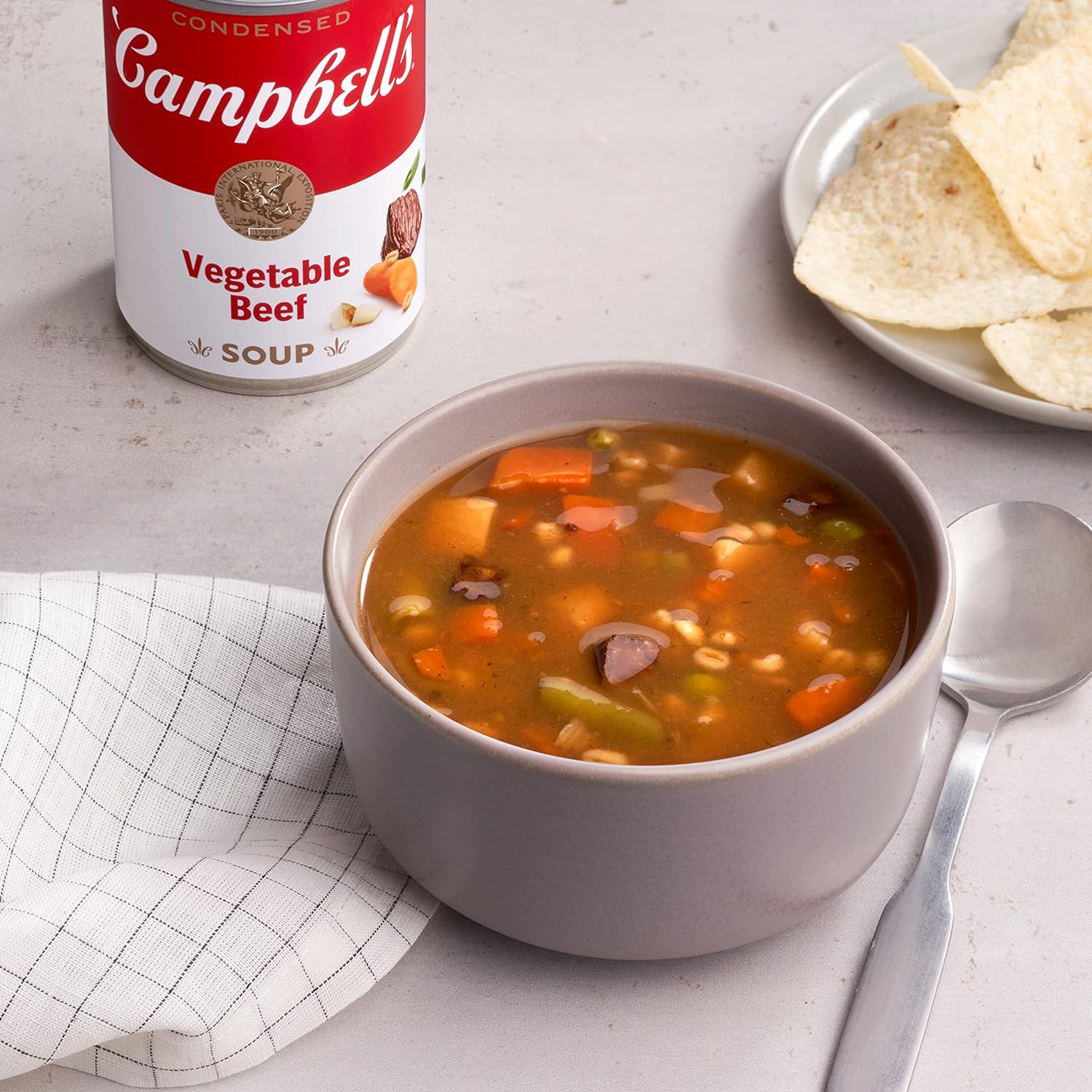 Campbell's Condensed Vegetable Beef Soup, 10.5 Ounce Can (Pack of 12) - Image 3